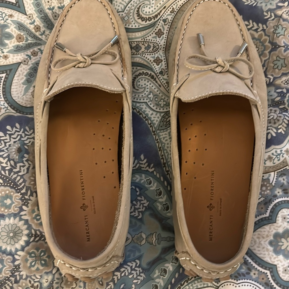 Mercanti Florentini tan slip on driving Mocs